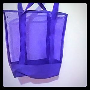 Purple beach bag